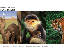 Tablet Screenshot of cambodiawildlifesanctuary.com